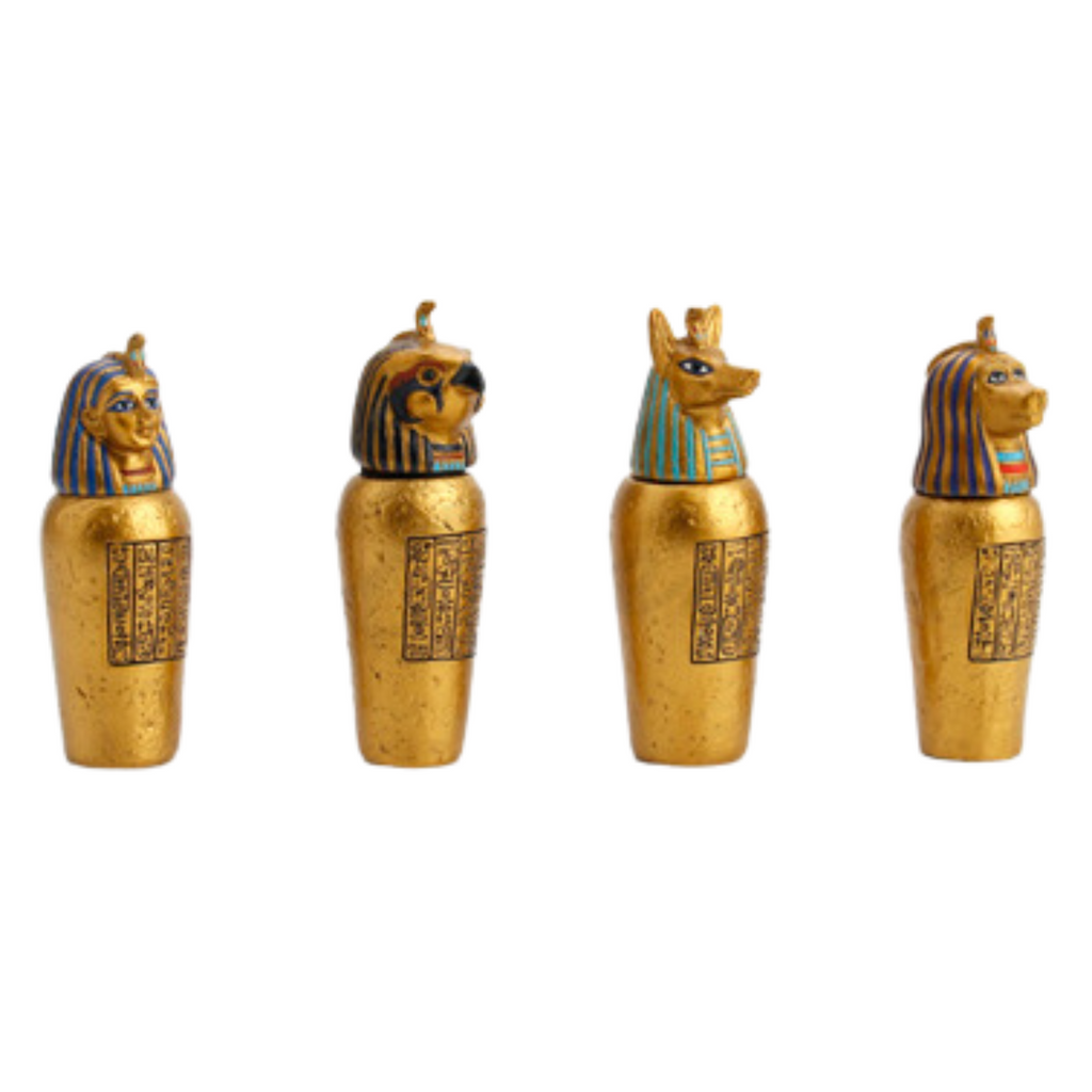 Four Egyptian Canopic Jars
