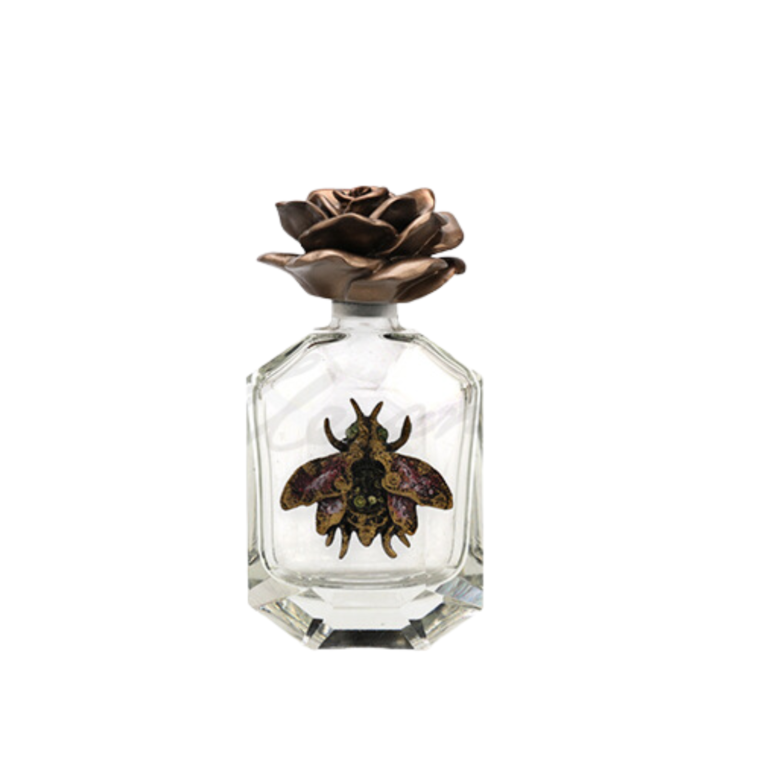 Bumblebee Perfume Bottle with Flower Lid