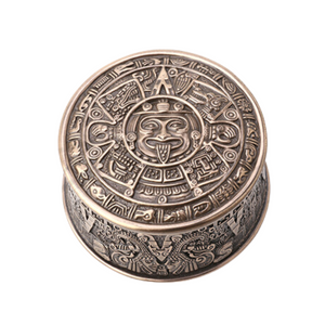Aztec Sun Stone Trinket Box