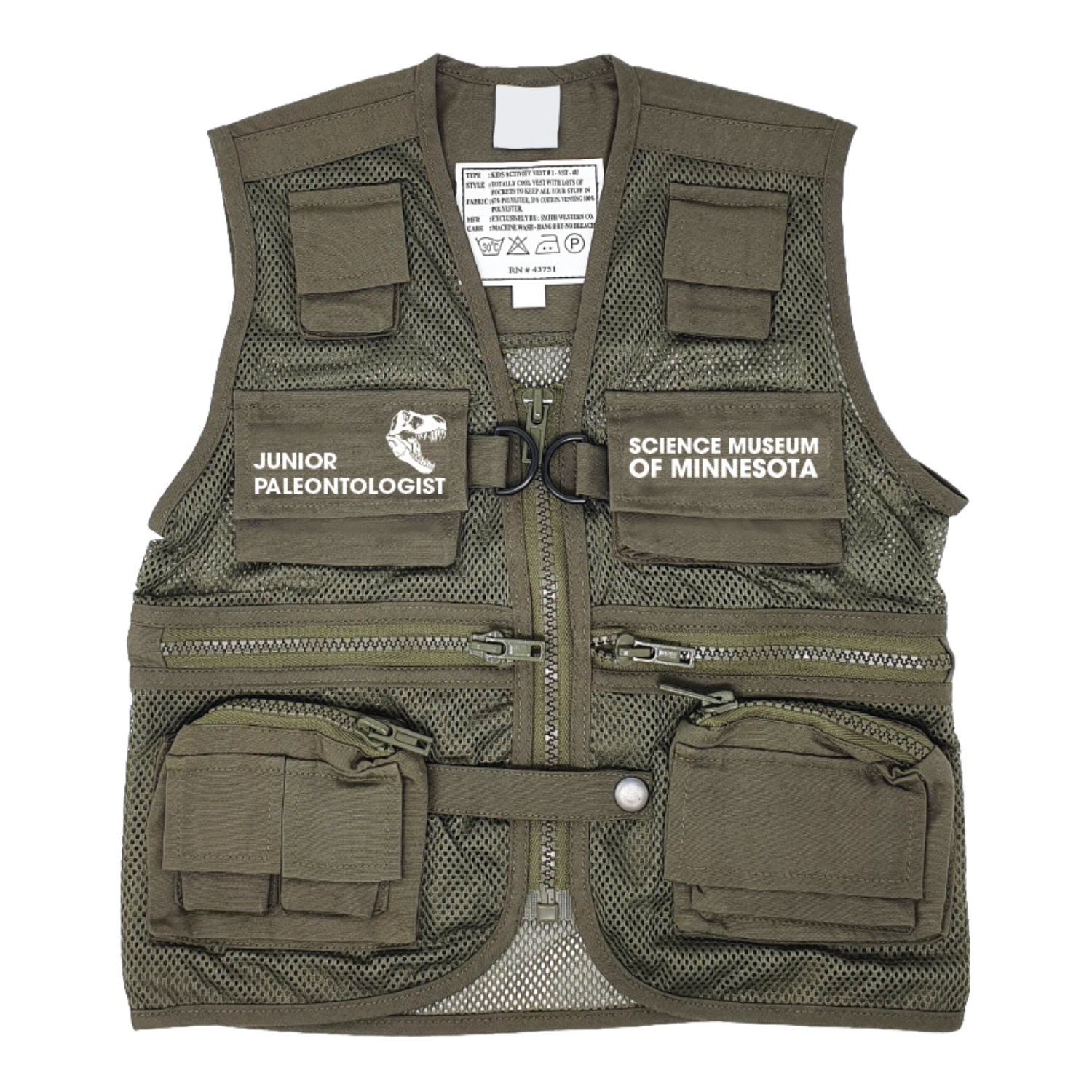 Science Museum of Minnesota Paleontology Vest