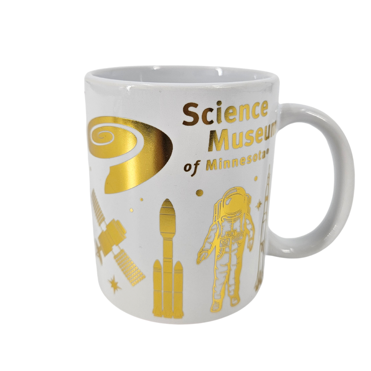 Science Museum of Minnesota Gold NASA Mug – The Science Museum of Minnesota