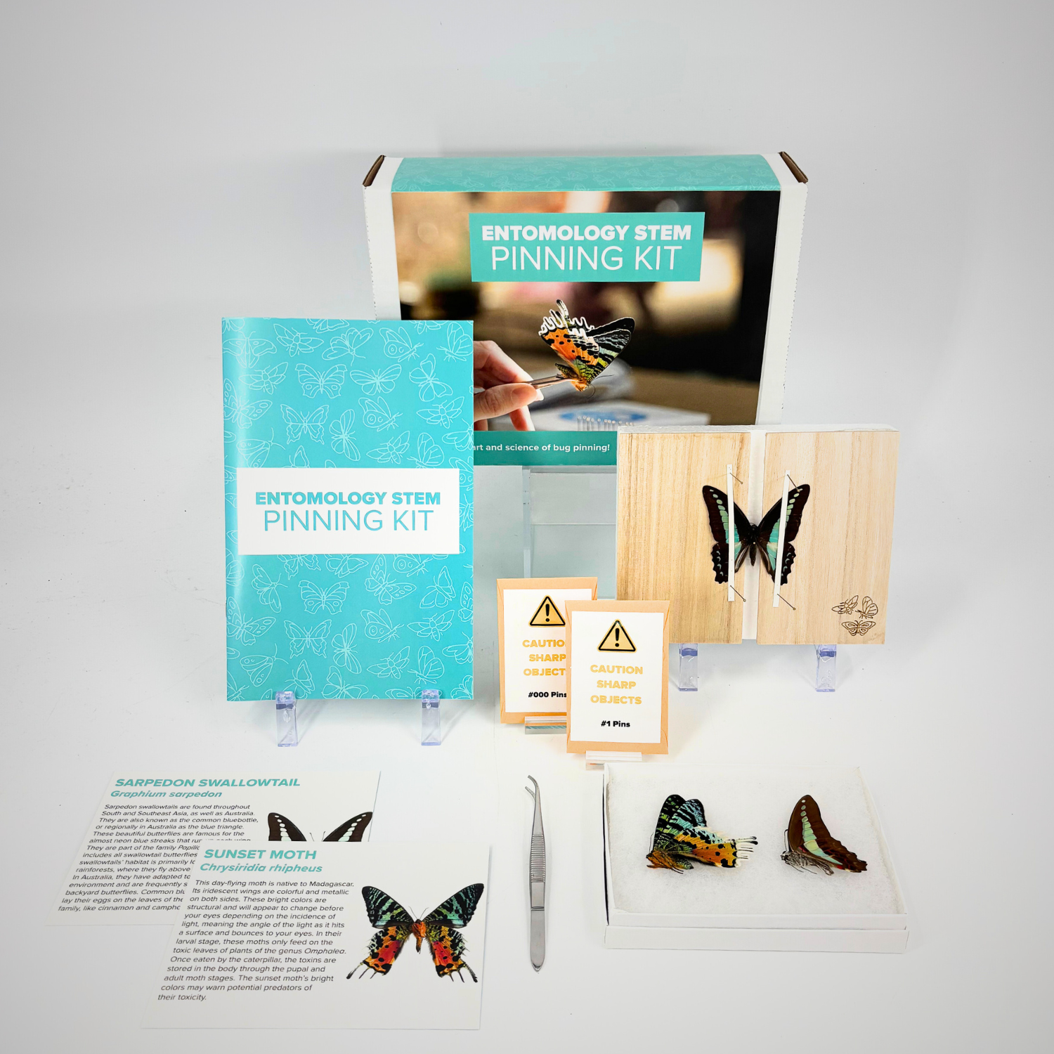 Entomology STEM Pinning Kit - Comprehensive Insect Preservation Kit