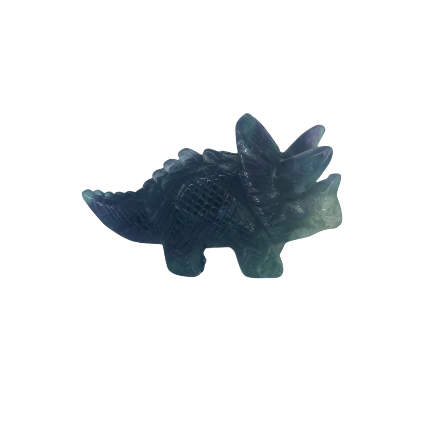 Large Fluorite Triceratops