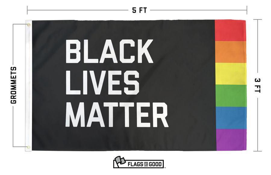 Black Lives Matter Pride Flag