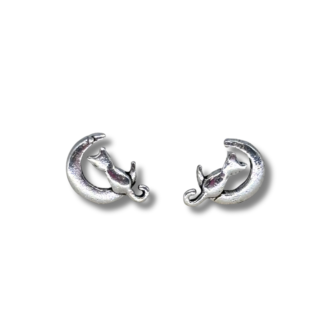 Moon & Cat Studs
