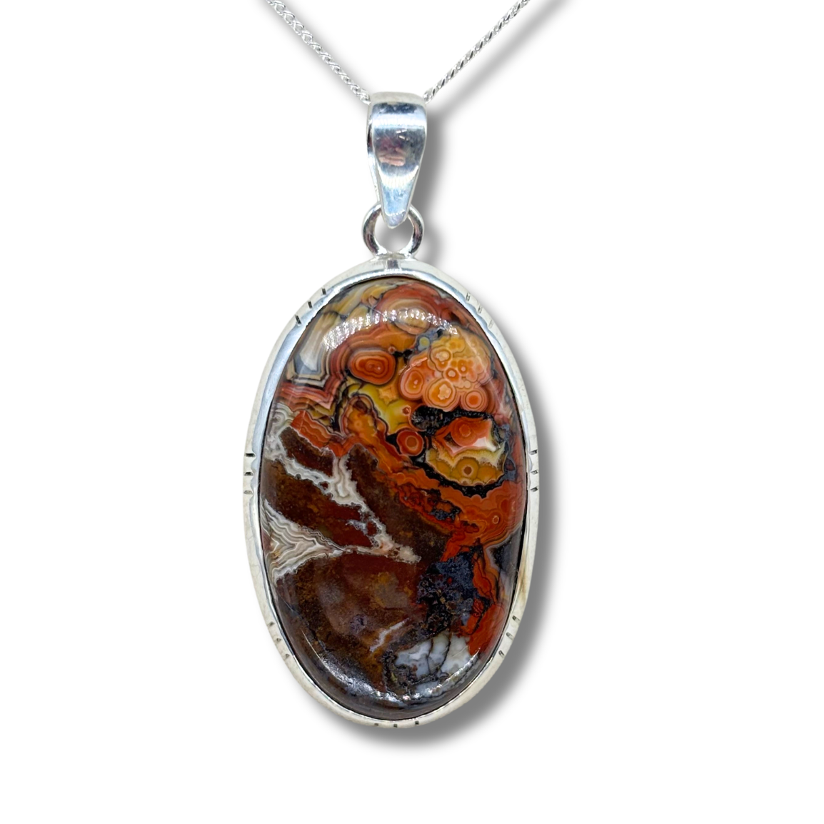Crazy Lace Agate Necklace