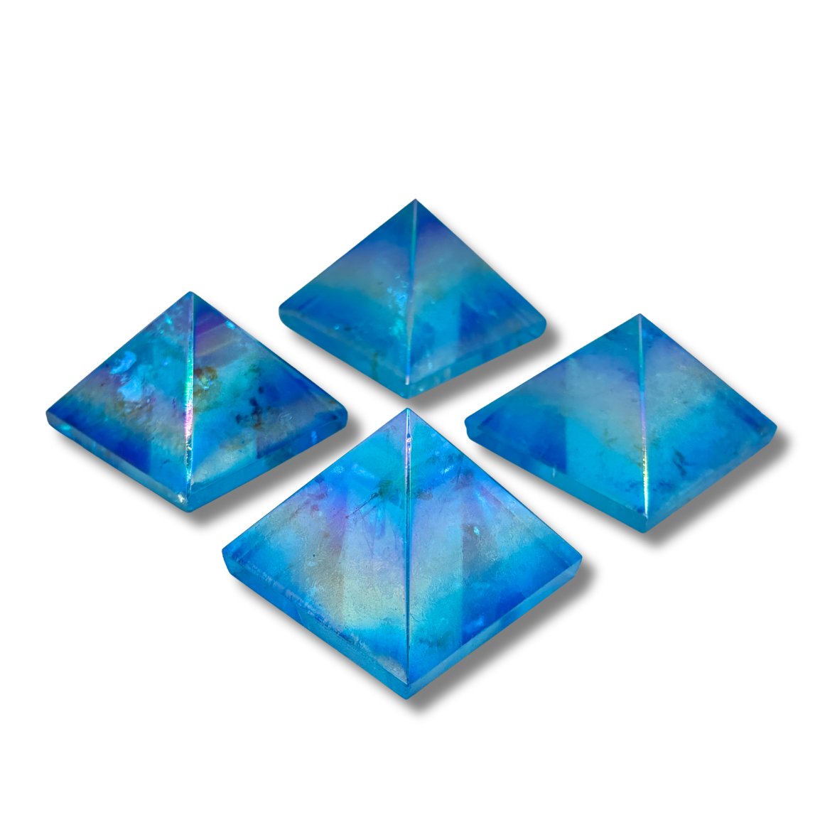 Quartz Pyramid Blue Blue Aura Quartz Pyramid – The Science Museum of Minnesota