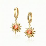 Sunburst Crystal Earrings
