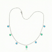 Multistone Dangle Necklace