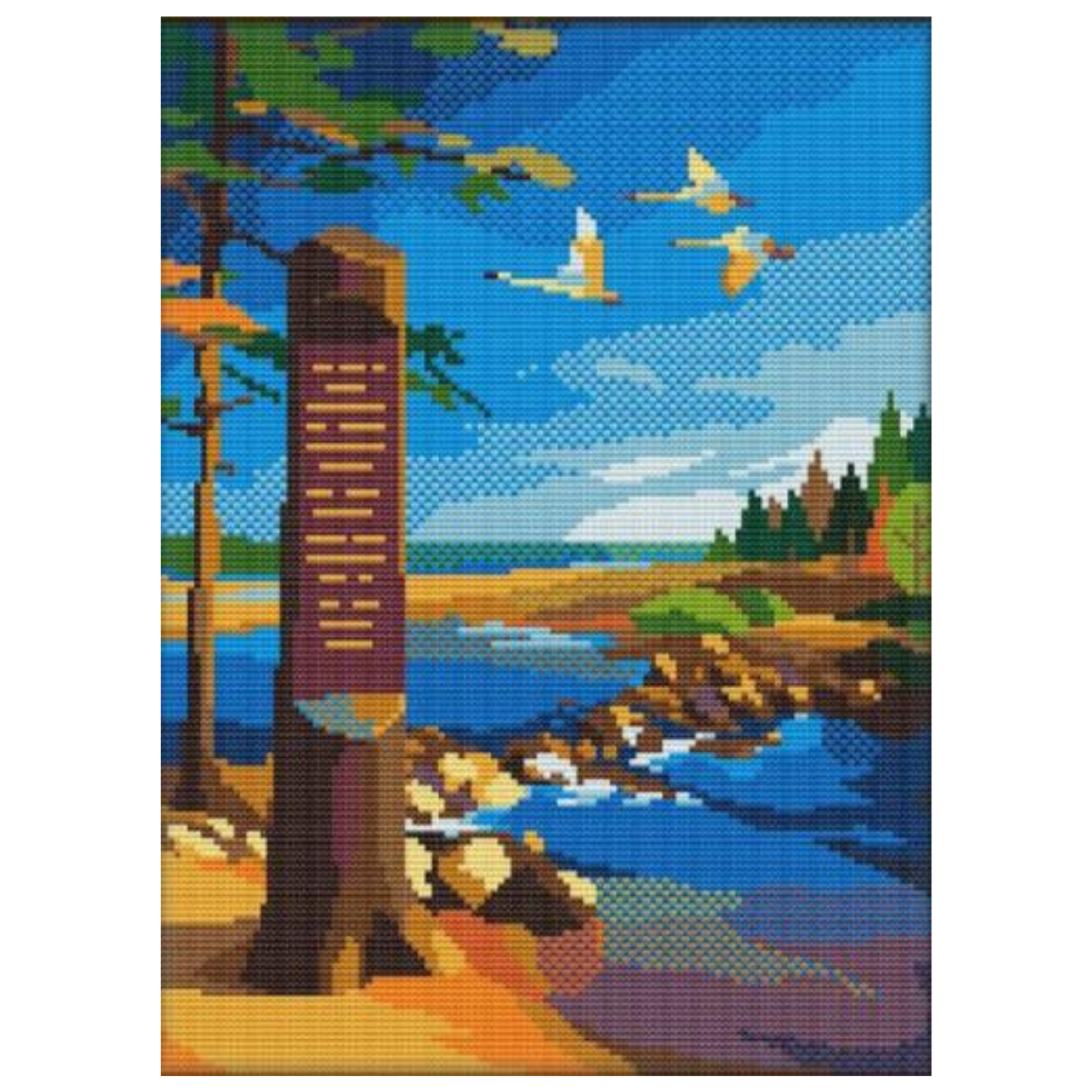 Itasca State Park Cross Stitch Kit