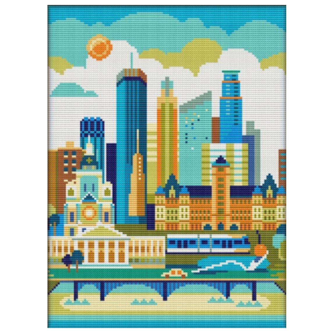 Minneapolis Minnesota Cross Stitch Kit