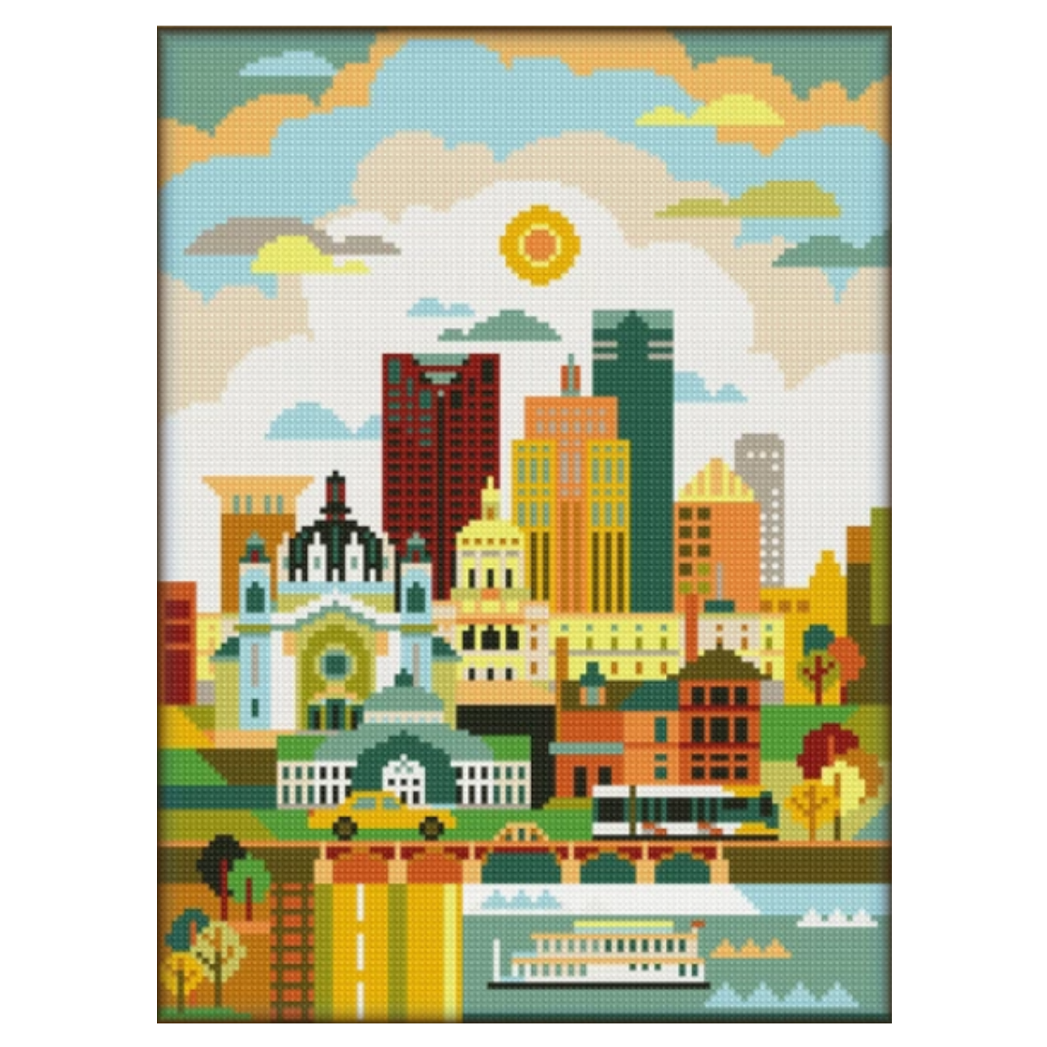 Saint Paul Minnesota Cross Stitch Kit