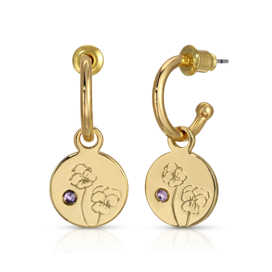 Birth Month Flower Earrings