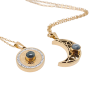 "I Love You" Projection Necklace Set