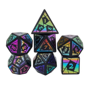 Rainbow Obsidian Gemstone Dice