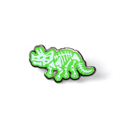 Triceratops Skeleton Enamel Pin