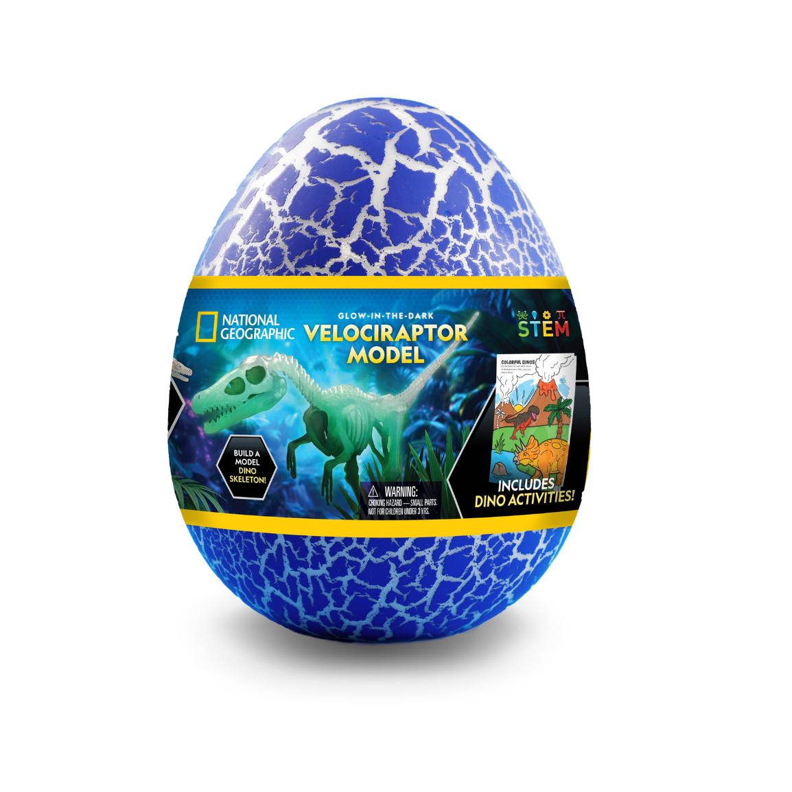 Glow-in-the-Dark Velociraptor Skeleton Kit