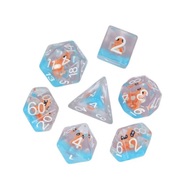 Fire Lizard Resin Dice