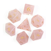 Rose Quartz Gemstone Dice