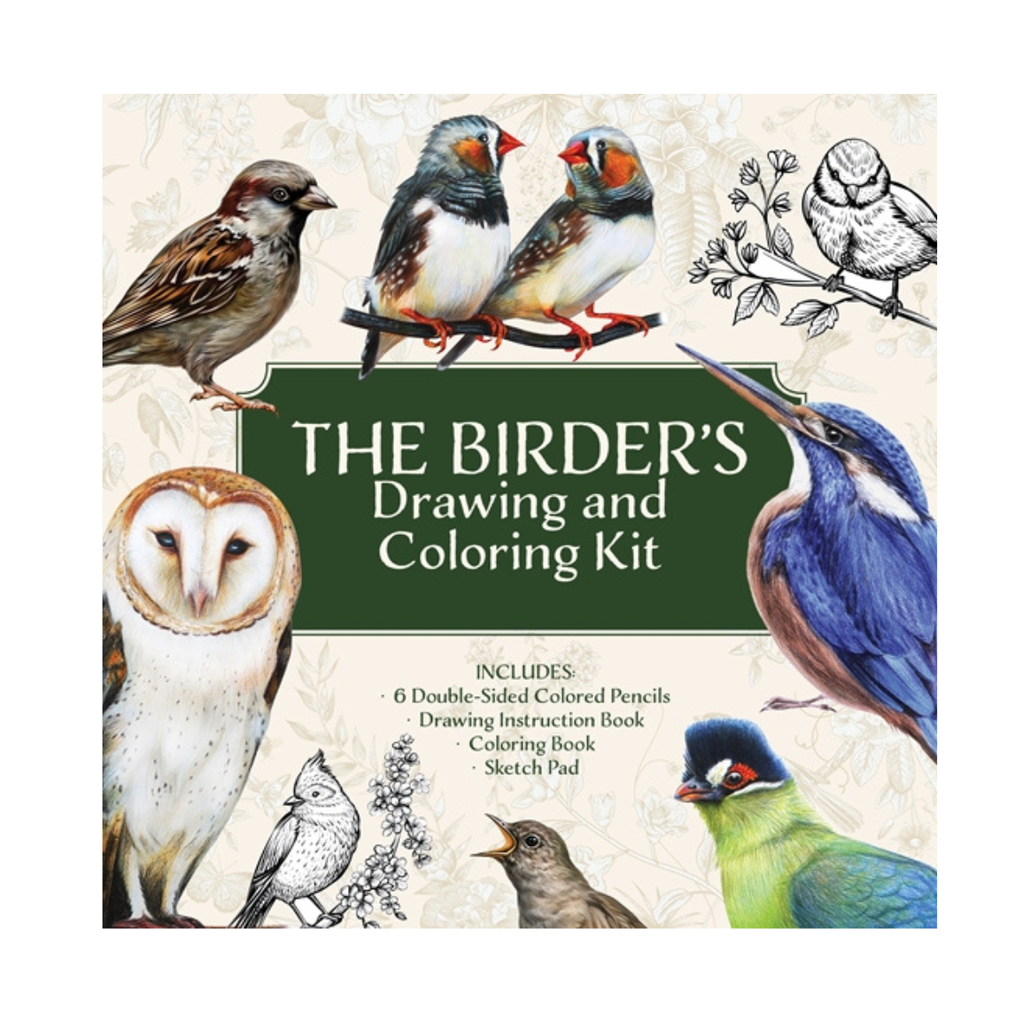 The Birder's Drawing and Coloring Kit