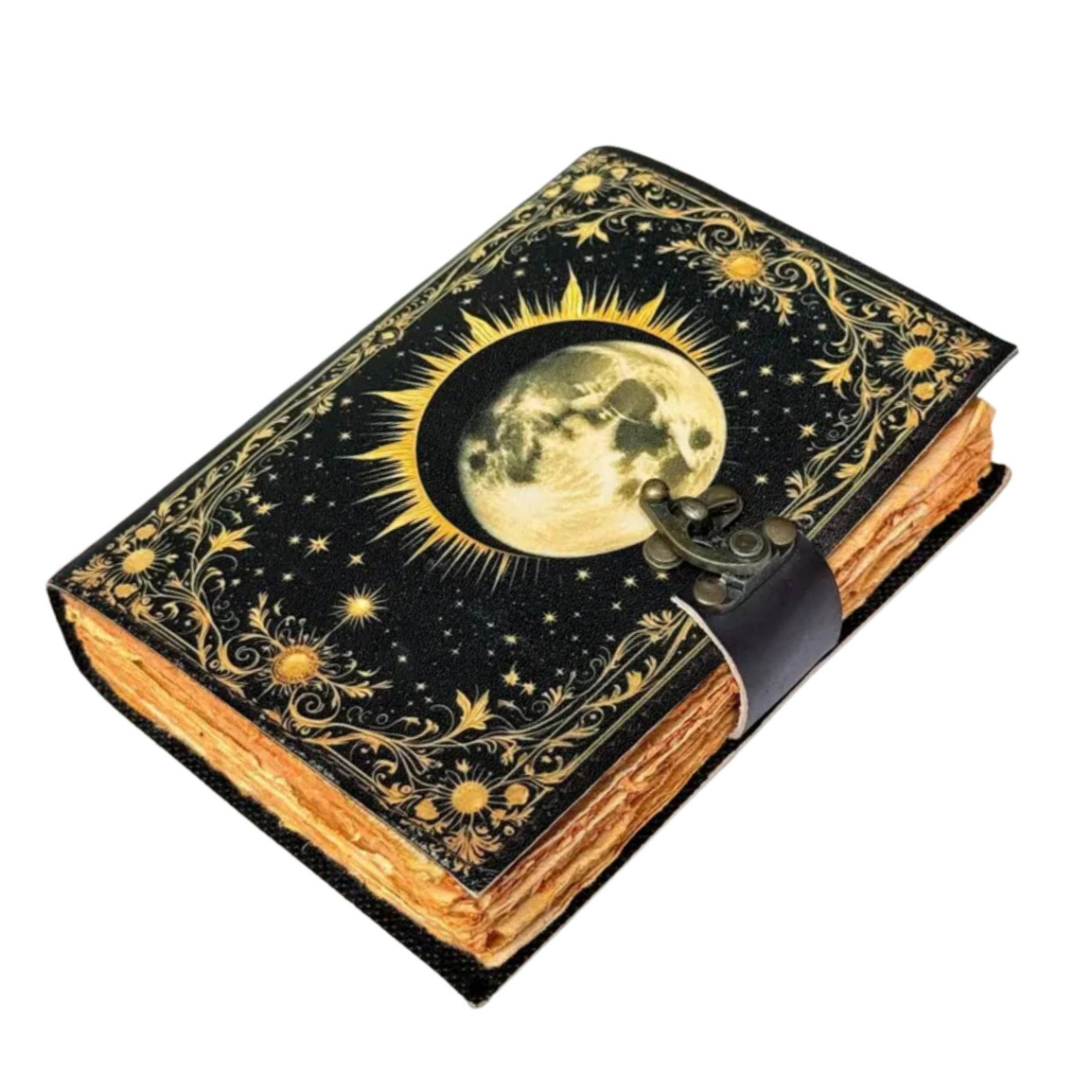 Solar Eclipse Leather Journal