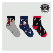 Moon Walk in the Morning Junior Crew Socks Pack