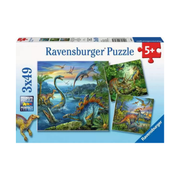 Dinosaur Fascination Three 49-Piece Puzzles