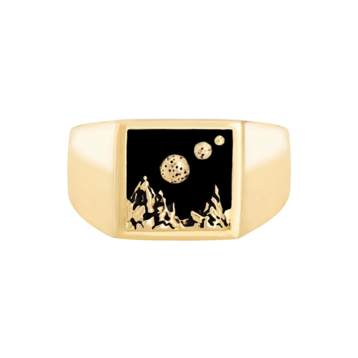 Planet Scape Signet Ring
