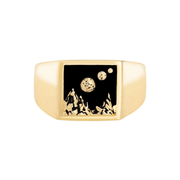 Planet Scape Signet Ring