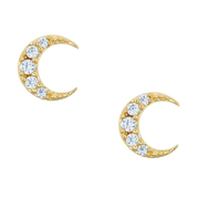 Moon Stud Earrings