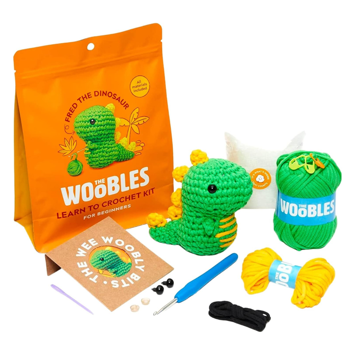 Fred the Dinosaur Beginner Crochet Kit