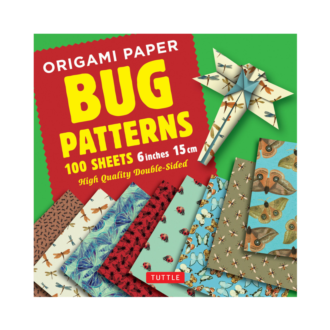 Origami Paper 100 Sheets Bug Patterns