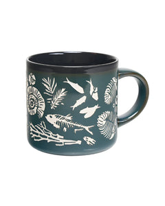 Fossil Hand Carved Ceramic Mug