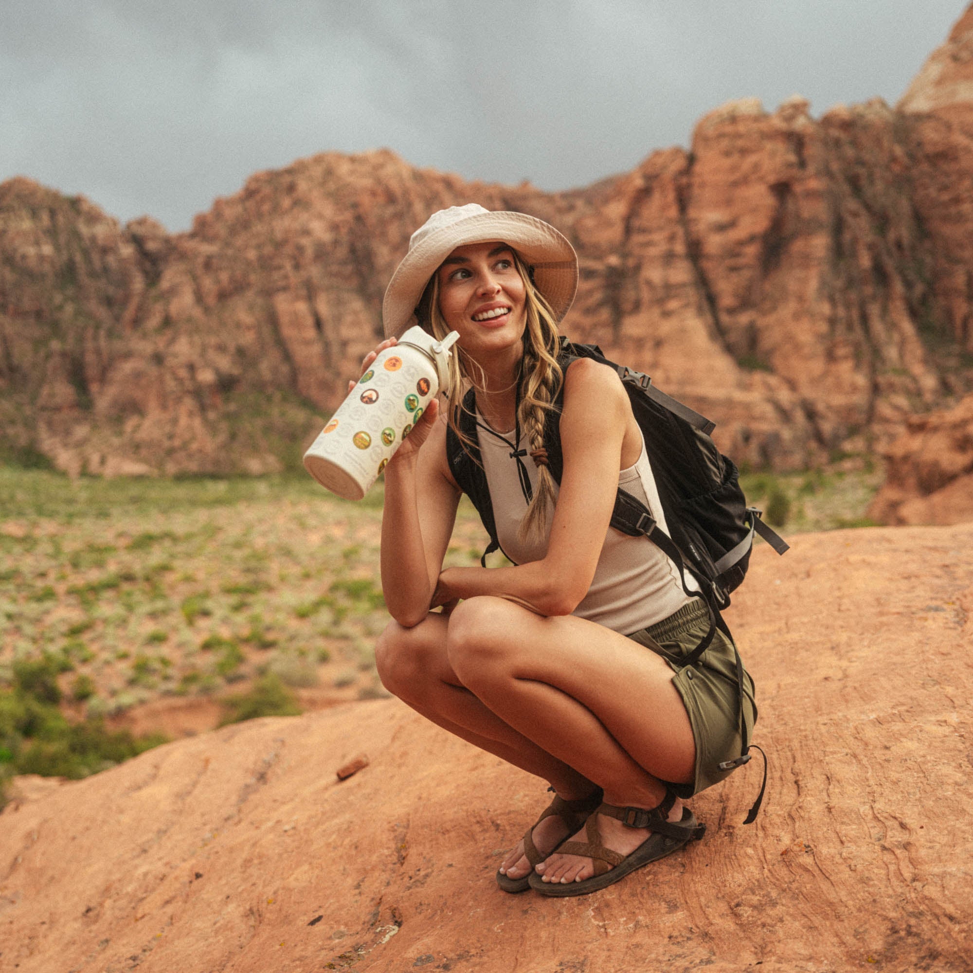 National Park Sticker Insulated Bottle
