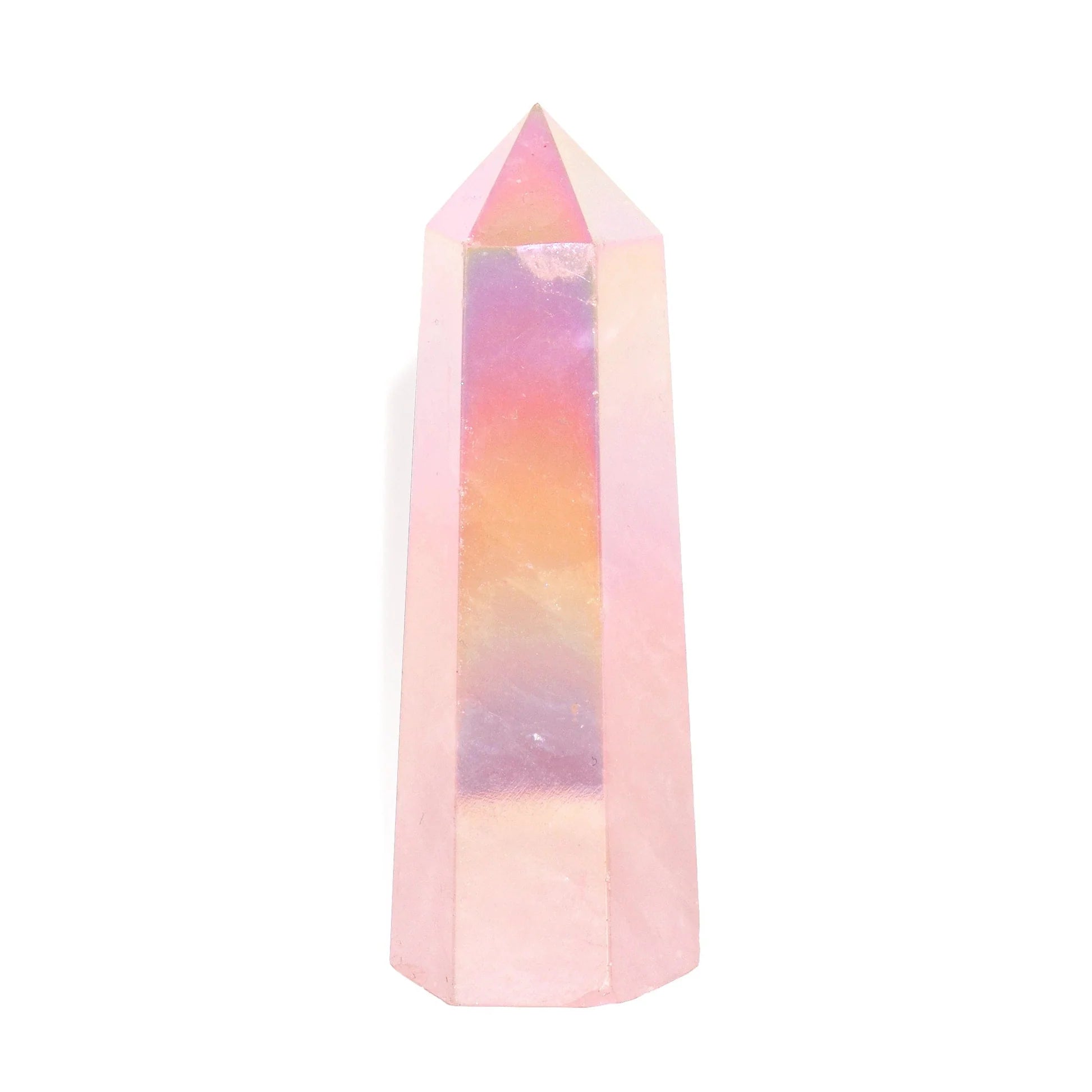 Aura Rose Quartz Point $18.00