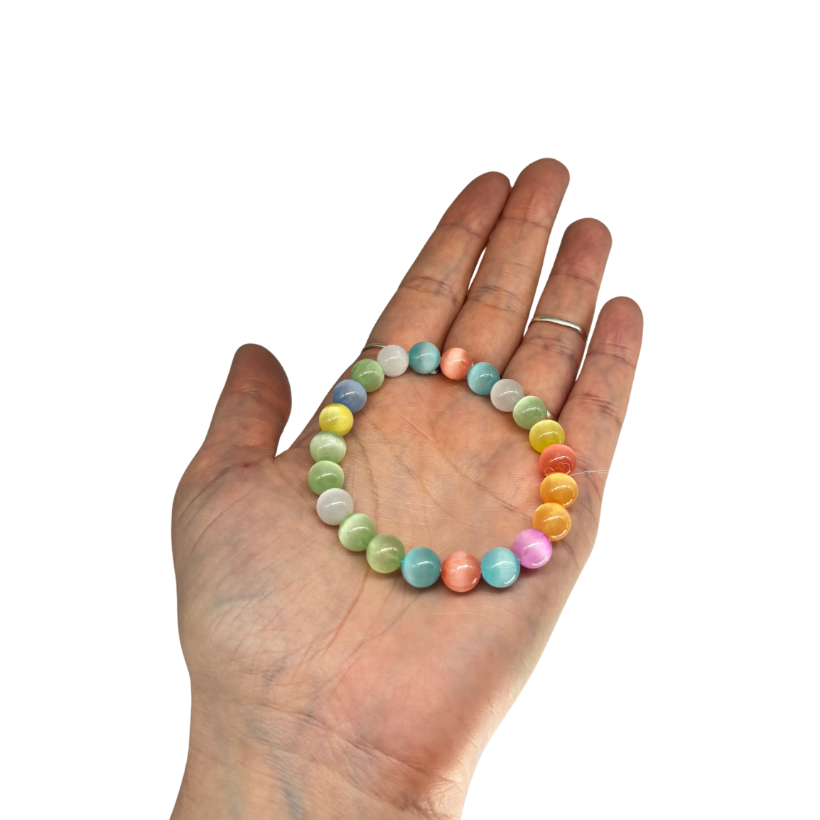 Rainbow Selenite Bracelet