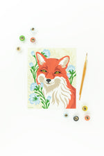 Fox with Chicory Paint-By-Number Kit