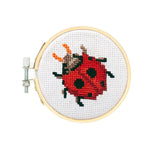 Ladybug Mini Cross Stitch Embroidery Kit