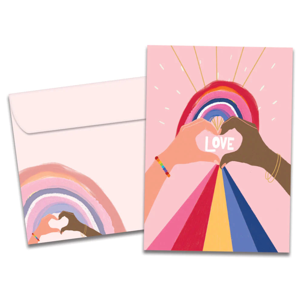 Heart Rainbow Greeting Card