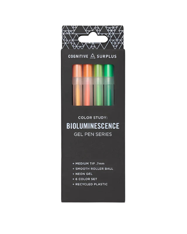 Bioluminescence Neon Gel Pen Pack