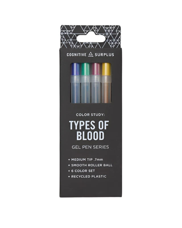 Types of Blood Gel Pen Pack