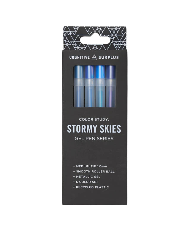 Stormy Skies Metallic Gel Pen Pack