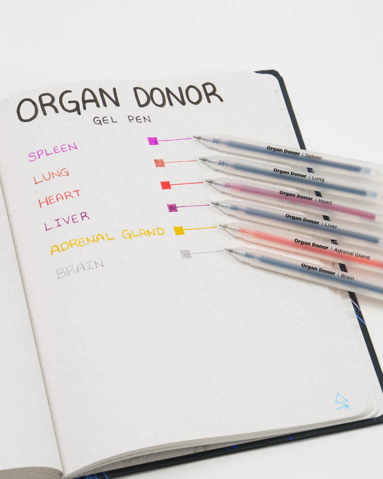 Organ Donor Gel Pen Pack