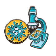 Microscope Enamel Pin