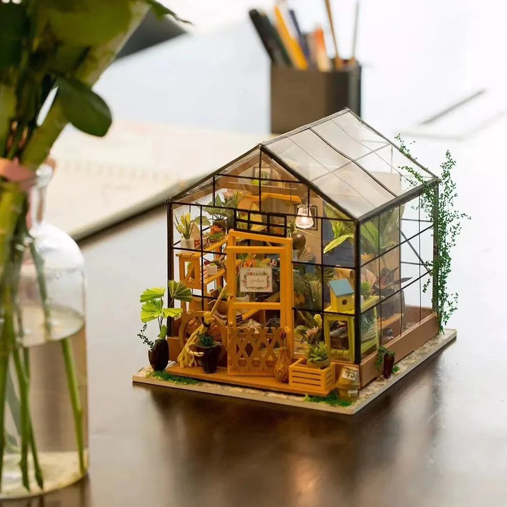 DIY Miniature House Kit: Cathy's Flower House