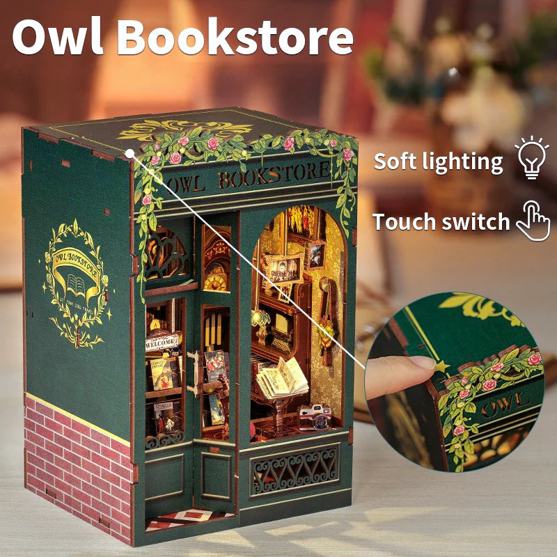 Owl Bookstore Wooden Puzzle