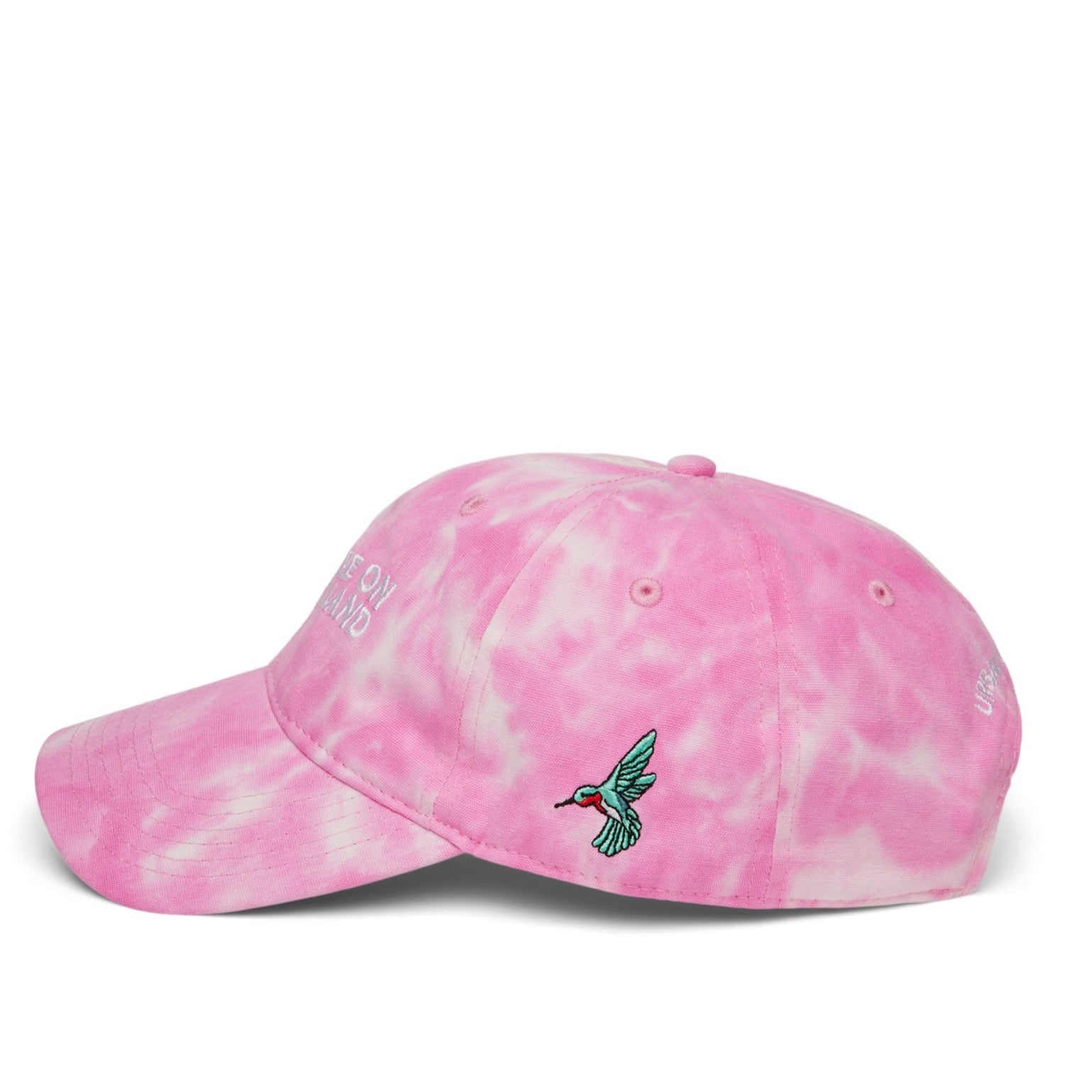 You Are On Native Land Organic Pink Tie Dye Hat
