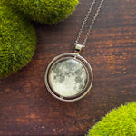 Full Moon Double Sided Necklace