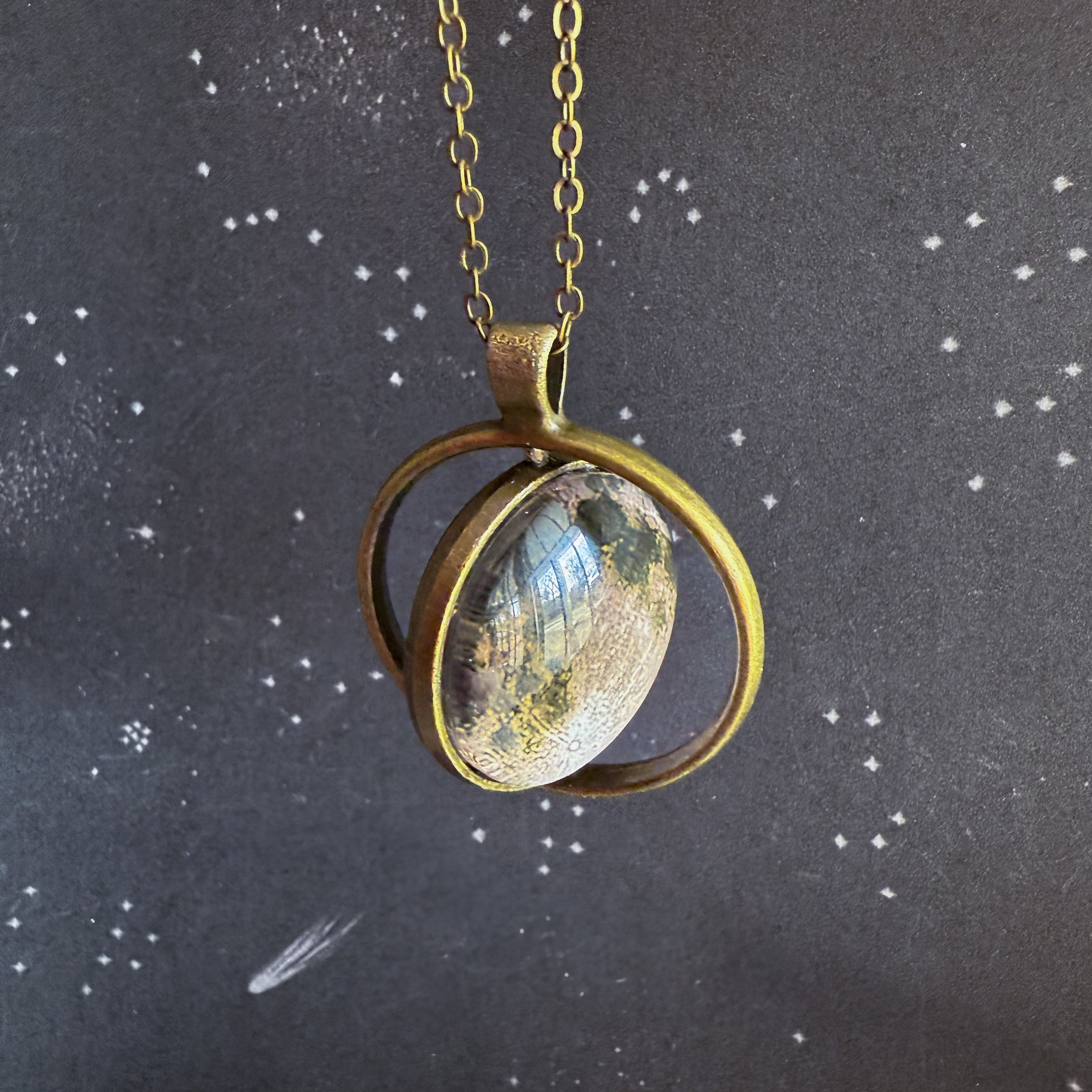 New Moon Double Sided Necklace
