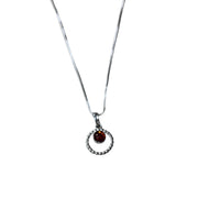 Amber Circle Necklace
